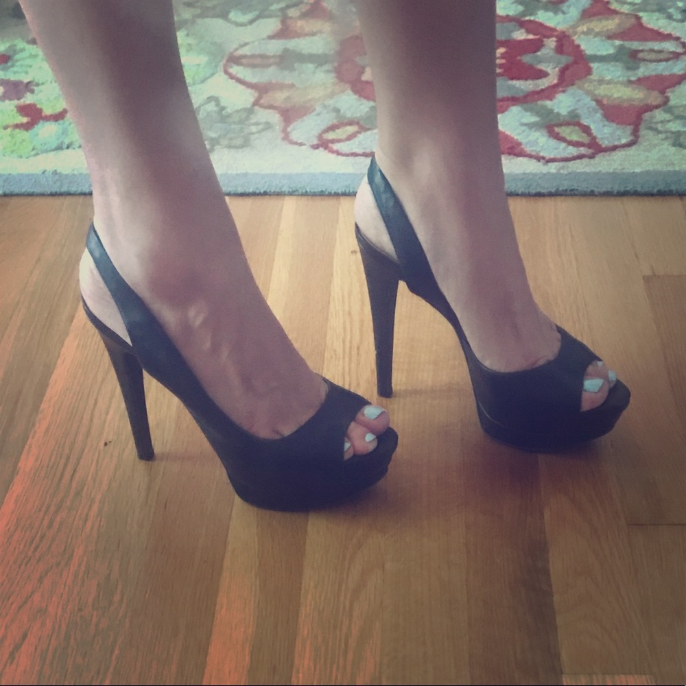 Jessica Simpson sling back platform